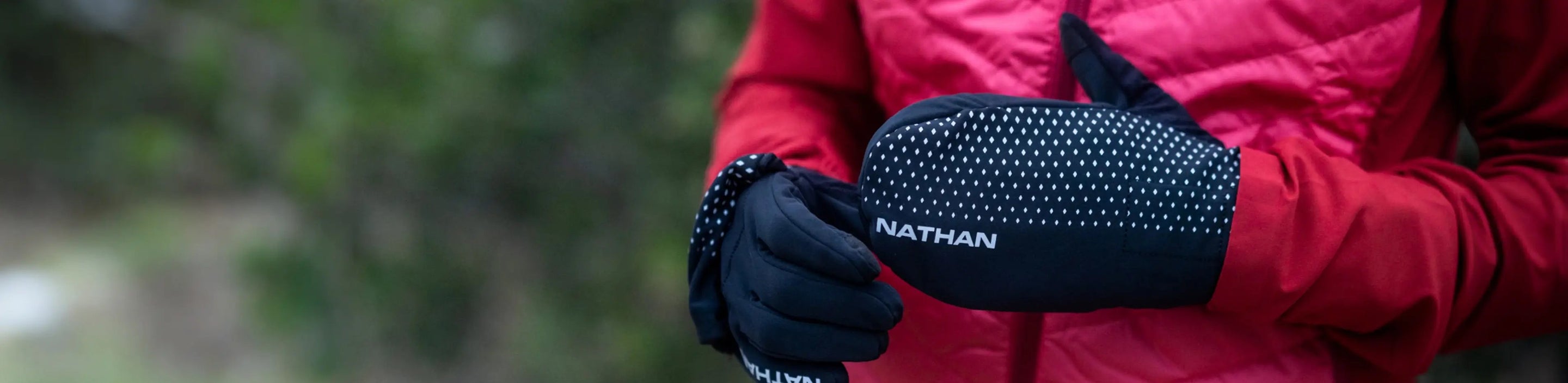 photo of Nathan Sports HyperNight Reflective Convertible Mitt